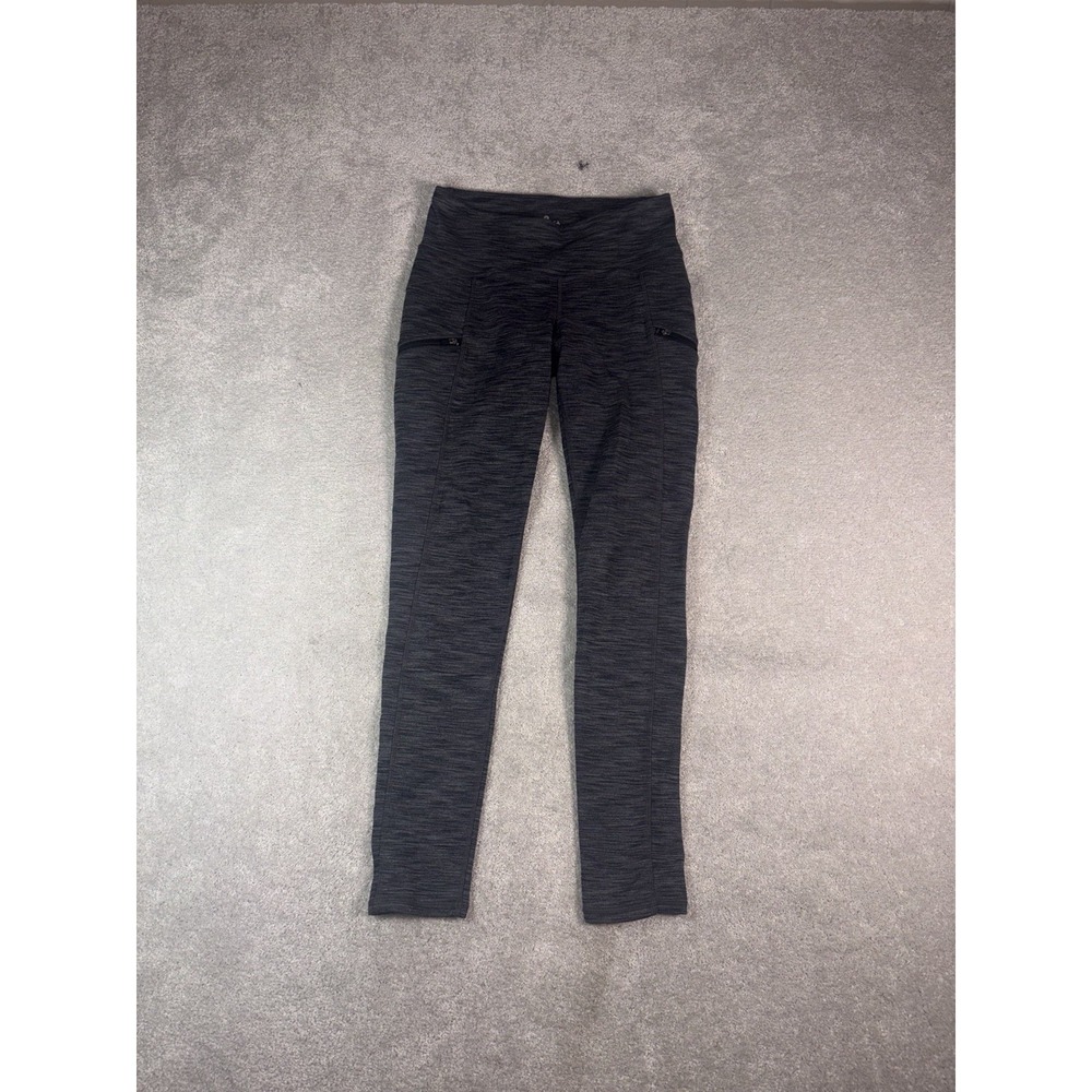 Athleta Black Sly Drifter Tight Workout Yoga Zip Leggings Women's Xs
